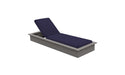 Ledge Lounger Echo Chaise — Gray Base-4646 Captain Navy Fabric