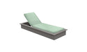 Ledge Lounger Echo Chaise — Gray Base-4664 Sea Fabric