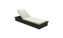 Ledge Lounger Echo Chaise — Black Base-4642 Oyster Fabric