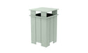 Ledge Lounger Mainstay Industrial Square Trash Bin with Liner — Sage