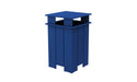 Ledge Lounger Mainstay Industrial Square Trash Bin with Liner — Navy