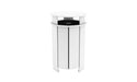 Ledge Lounger Mainstay Industrial Round Trash Bin with Liner — White
