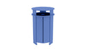 Ledge Lounger Mainstay Industrial Round Trash Bin with Liner — Sky Blue