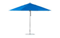Ledge Lounger Essential Umbrella 13' Octagon Pulley — Silver Pole-Classic Ball Finial-R172 Pacific Blue Fabric