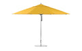 Ledge Lounger Essential Umbrella 13' Octagon Pulley — Silver Pole-Classic Ball Finial-R554 Sunflower Yellow Fabric
