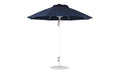 Ledge Lounger Essential Umbrella 9' Octagon Pulley — White Pole-Classic Ball Finial-R175 Captain Navy Fabric
