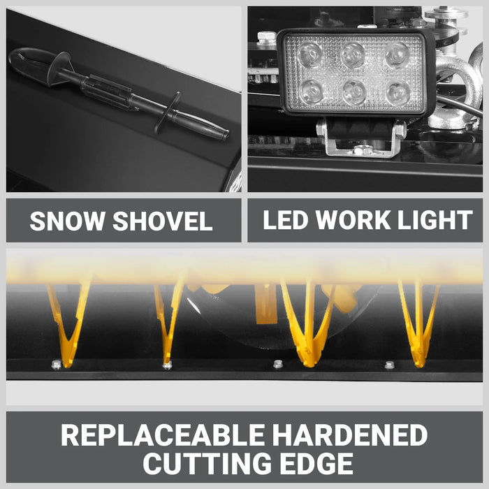 84" Hydraulic Skid Steer Snow Blower, 16–24 GPM, Hydraulic Chute Rotator & Deflector, 24" Impeller, SSB84H
