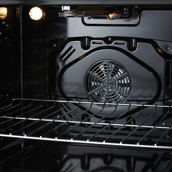 Forno Leonardo Espresso 30-Inch Gas Range in Black with Stainless Steel Handle (FFSGS1116-30BLK) FORNO