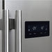 Forno Salerno 33-Inch 15.6 cu.ft Built-in Refrigerator with Modern Decorative Grill in Stainless Steel (FFRBI1805-37MG) FORNO