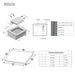 Empava EMPV-36EC83H induction cooktop for a 34 7/8 to 35 1/4 inch wide countertop cut-out