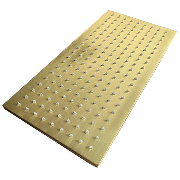 Cascada 8"x16" Stainless Steel Rainfall LED Shower Head - Lifestyle View