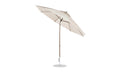 Ledge Lounger Essential Umbrella 11' Octagon Crank Auto Tilt — Bronze Pole-Classic Ball Finial-R126 Linen Fabric