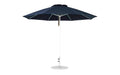 Ledge Lounger Essential Umbrella 11' Octagon Pulley — White Pole-Classic Ball Finial-R175 Captain Navy Fabric