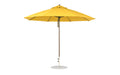 Ledge Lounger Essential Umbrella 11' Octagon Pulley — Bronze Pole-Classic Ball Finial-R554 Sunflower Yellow Fabric