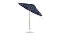 Ledge Lounger Essential Umbrella 9' Octagon Crank Auto Tilt — Bronze Pole-Classic Ball Finial-R175 Captain Navy Fabric
