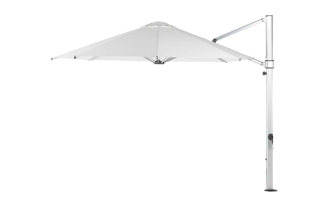 Ledge Lounger Ultra Umbrella - 11' Octagon — atte Silver Pole-STK-R099-White