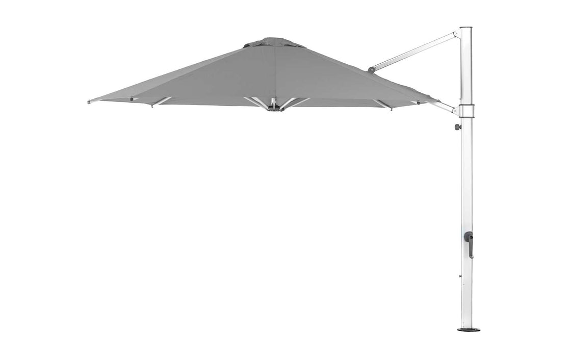 Ledge Lounger Ultra Umbrella - 11' Octagon — atte Silver Pole-STK-R138-Cadet Grey