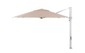 Ledge Lounger Ultra Cantilever Umbrella-13' Octagon — Matte Silver Pole-Stock Fabric-R126 Linen