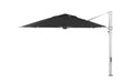Ledge Lounger Ultra Cantilever Umbrella-13' Octagon — Matte Silver Pole-Stock Fabric-R103 Black