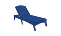 Ledge Lounger Legacy Chaise — Navy Base-4634 White Fabric