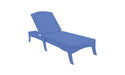 Ledge Lounger Legacy Chaise — Sky Blue Base-4634 White Fabric
