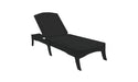 Ledge Lounger Legacy Chaise — Black Base-4634 White Fabric