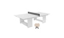 Ledge Lounger Table Tennis — White Base-Black Net-Cloud Paddles-Black Accent