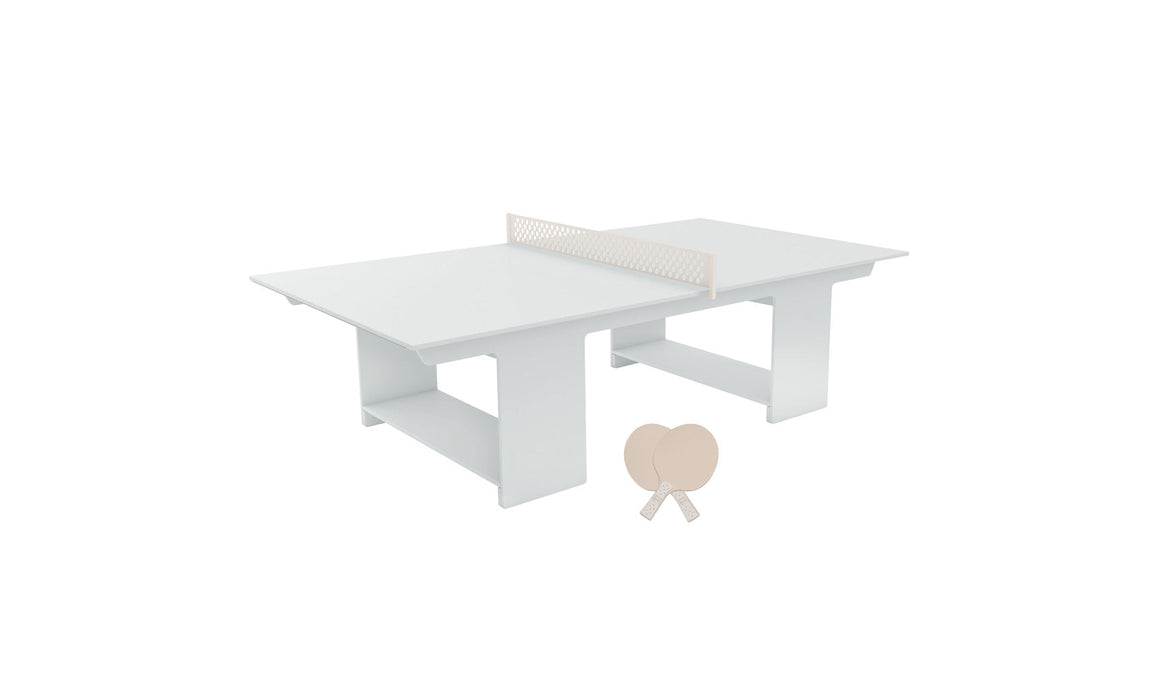 Ledge Lounger Table Tennis — White Base-Cloud Net-Cloud Paddles-Cloud Accent