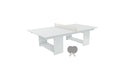 Ledge Lounger Table Tennis — White Base-Cloud Net-Gray Paddles-Cloud Accent