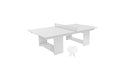 Ledge Lounger Table Tennis — White Base-White Net-White Paddles-White Accent