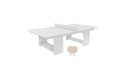 Ledge Lounger Table Tennis — White Base-White Net-Cloud Paddles-White Accent