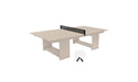 Ledge Lounger Table Tennis — Cloud Base-Black Net-White Paddles-Black Accent