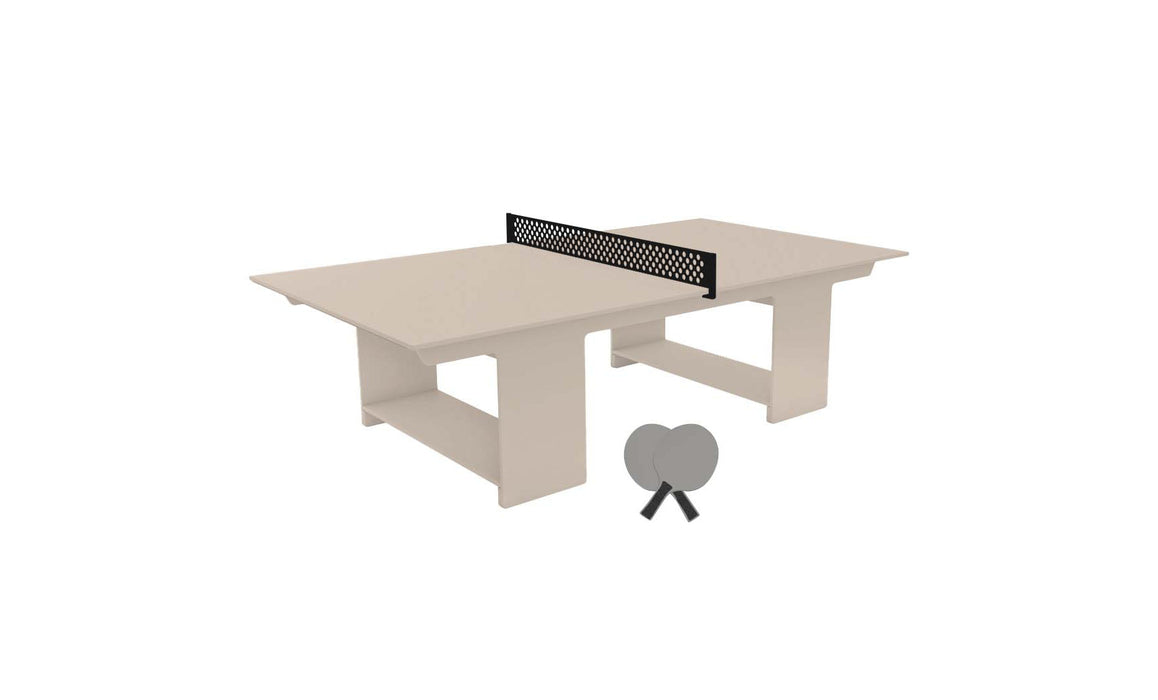 Ledge Lounger Table Tennis — Cloud Base-Black Net-Gray Paddles-Black Accent