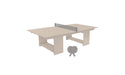 Ledge Lounger Table Tennis — Cloud Base-Gray Net-Gray Paddles-Gray Accent