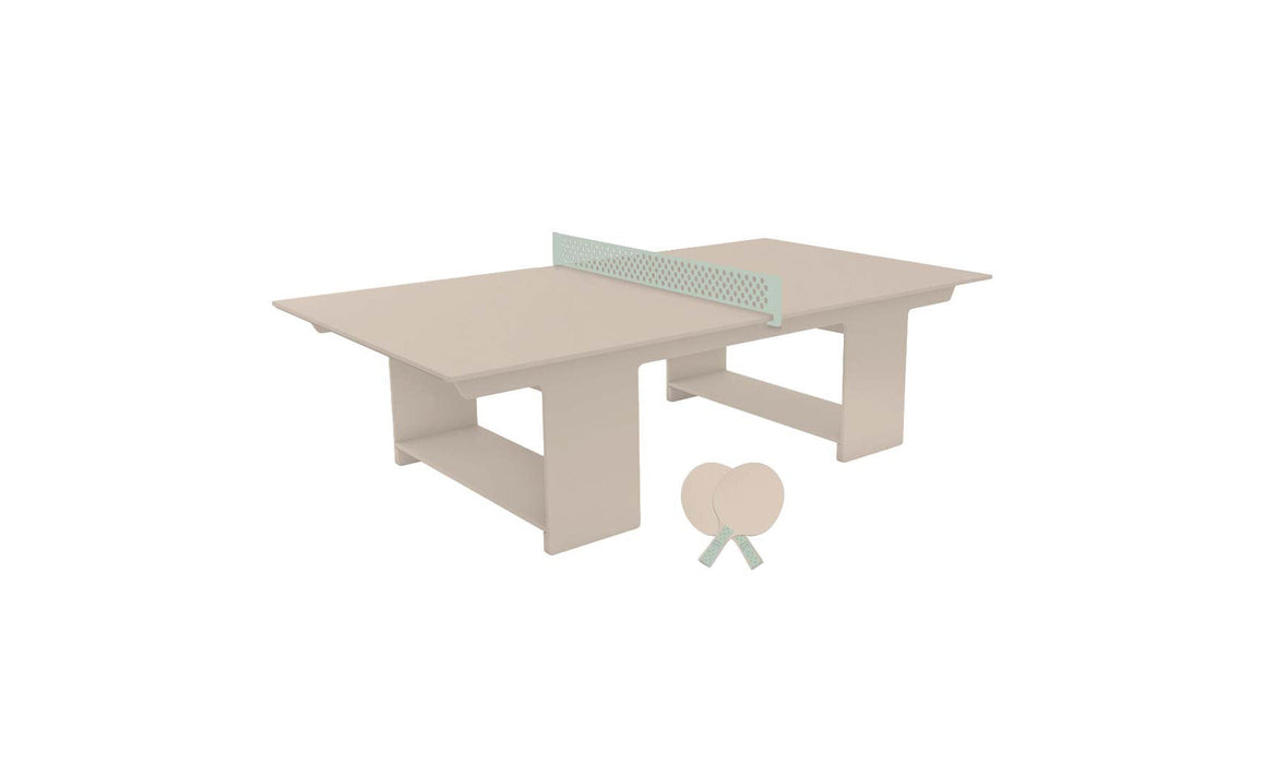 Ledge Lounger Table Tennis — Cloud Base-Sage Green Net-Cloud Paddles-Sage Green Accent