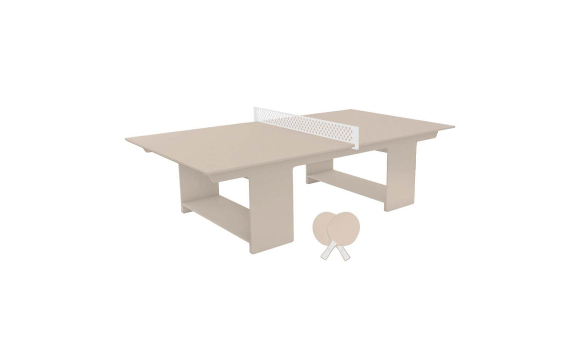 Ledge Lounger Table Tennis — Cloud Base-White Net-Cloud Paddles-White Accent