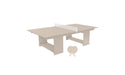 Ledge Lounger Table Tennis — Cloud Base-White Net-Cloud Paddles-White Accent