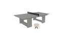 Ledge Lounger Table Tennis — Gray Base-Black Net-Cloud Paddles-Black Accent