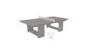 Ledge Lounger Table Tennis — Gray Base-Cloud Net-White Paddles-Cloud Accent
