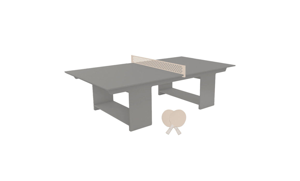 Ledge Lounger Table Tennis — Gray Base-Cloud Net-Cloud Paddles-Cloud Accent