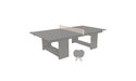 Ledge Lounger Table Tennis — Gray Base-Cloud Net-Gray Paddles-Cloud Accent