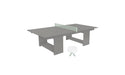 Ledge Lounger Table Tennis — Gray Base-Sage Green Net-White Paddles-Sage Green Accent