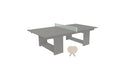Ledge Lounger Table Tennis — Gray Base-Sage Green Net-Cloud Paddles-Sage Green Accent
