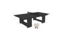 Ledge Lounger Table Tennis — Black Base-Black Net-Cloud Paddles-Black Accent