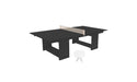 Ledge Lounger Table Tennis — Black Base-Cloud Net-White Paddles-Cloud Accent