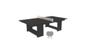Ledge Lounger Table Tennis — Black Base-Cloud Net-Gray Paddles-Cloud Accent