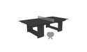 Ledge Lounger Table Tennis — Black Base-Gray Net-Gray Paddles-Gray Accent