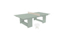 Ledge Lounger Table Tennis — Sage Green Base-Cloud Net-White Paddles-Cloud Accent