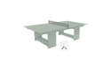 Ledge Lounger Table Tennis — Sage Green Base-Gray Net-White Paddles-Gray Accent