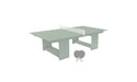 Ledge Lounger Table Tennis — Sage Green Base-White Net-Gray Paddles-White Accent